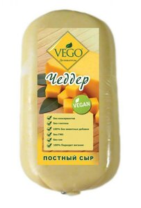 Сыр Чеддер постный, 0,4 кг Vego