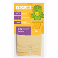 Сыр веганский с инулином и гороховым белком (слайсы) Vegalize, 200 гр