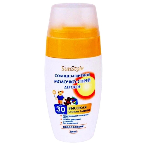 Лучшие традиции SunStyle детское молочко-спрей солнцезащитное SPF 30 959329