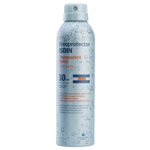 Isdin Fotoprotector Transparent Spray Wet Skin прозрачный солнцезащитный спрей SPF 30