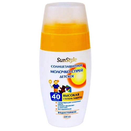 Лучшие традиции SunStyle детское молочко-спрей солнцезащитное SPF 40 959441
