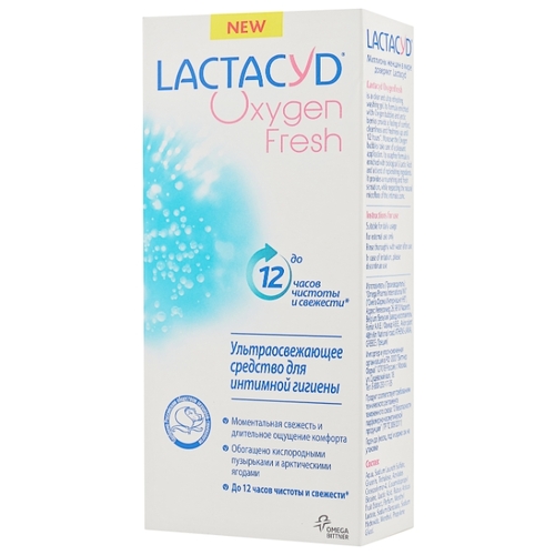 Lactacyd Гель для интимной гигиены Oxygen Fresh, 200 мл 958315