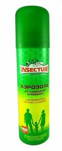 Инсектум аэрозоль от комаров и мошек 150мл 959741