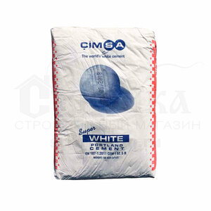 Цемент Белый Cimsa (СЕМ I 52,5 R) 50 кг 968305