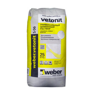 Ремсостав цементный Weber Vetonit S06, 25 кг 968349