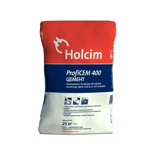 Цемент Holcim ЦЕМ II/А-К(Ш-П) 32.5Б 50 кг. М400