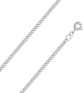 Серебряная цепочка на шею Красцветмет NC-22-002-3-0-50 с панцирным плетением, размер 65 мм 968785