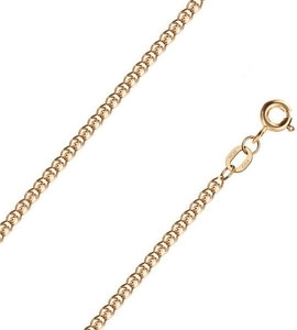 Золотая цепочка на шею Красцветмет NC-12-087-0-30 с плетением Love, размер 45 мм 968547
