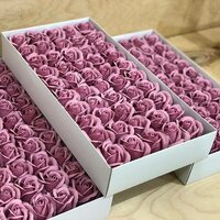 Мыльные бутоны роз Baziator в коробке 50 штук розовые 2 967919