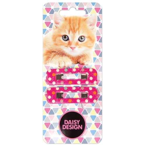 Заколка клик-клак Daisy Design Kittens. Санлайт 
