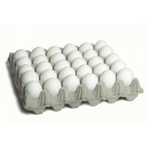 Яйца белые куриные, домашние 30 шт 973617